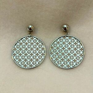 Tory Burch Logo Disc Earrings